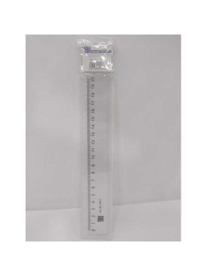 Rigla din plastic transparent 20 cm