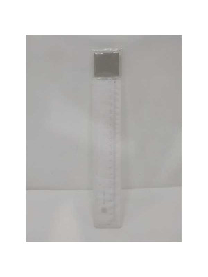 Rigla din plastic transparent 20 cm 2