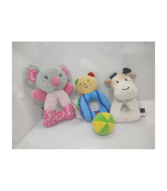 Zornaitoare din plus model Soricel vacuta si ursulet