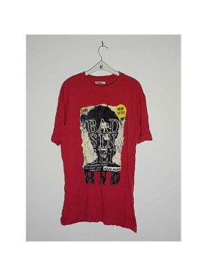 Tricou dama cu imprimeu grafic pe piept HENDO