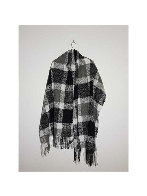 Sal dama in carouri model cu franjuri Accessoires