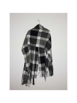 Sal dama in carouri model cu franjuri Accessoires 2