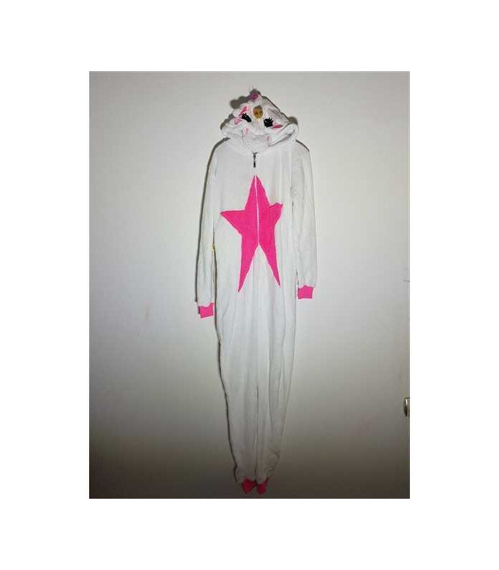 Pijama dama pufoasa model cu print multicolor Sinsay