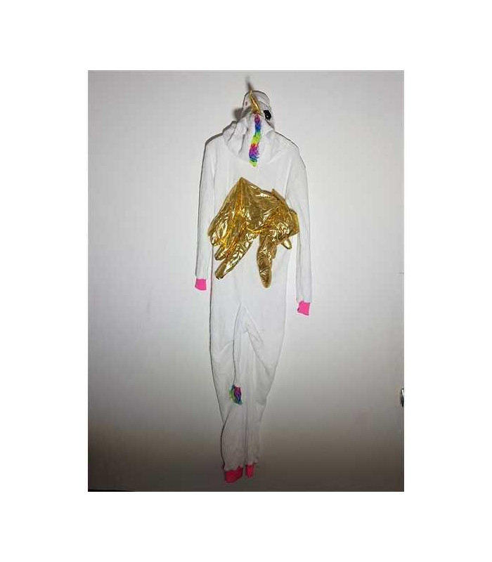 Pijama dama pufoasa model cu print multicolor Sinsay