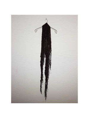 Esarfa dama tricotata model plasa cu franjuri