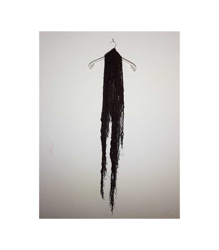 Esarfa dama tricotata model plasa cu franjuri