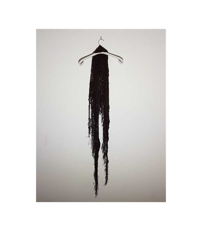 Esarfa dama tricotata model plasa cu franjuri