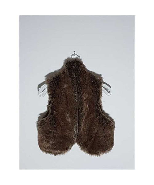 Vesta dama pufoasa din blanita artificiala Stradivarius