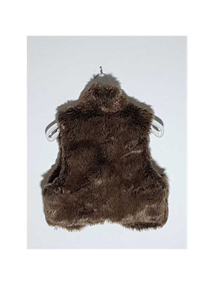 Vesta dama pufoasa din blanita artificiala Stradivarius 2