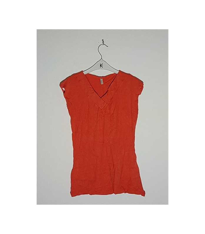 Bluzita de vara fara maneci cu decupaj la piept Ma Dame