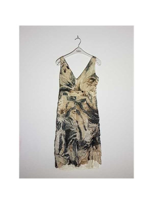 Rochita de vara fara maneci cu print deosebit YOKKO 2