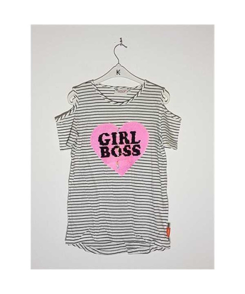 Tricou de vara pentru copii model decupat la umeri C&A