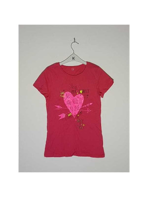 Tricou cu maneca scurta model cu imprimeu pe piept