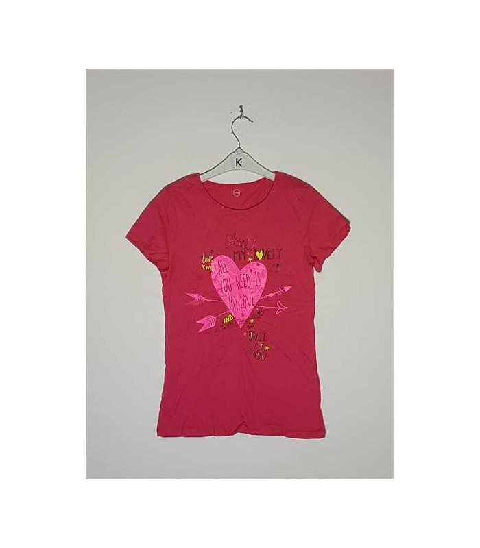 Tricou cu maneca scurta model cu imprimeu pe piept