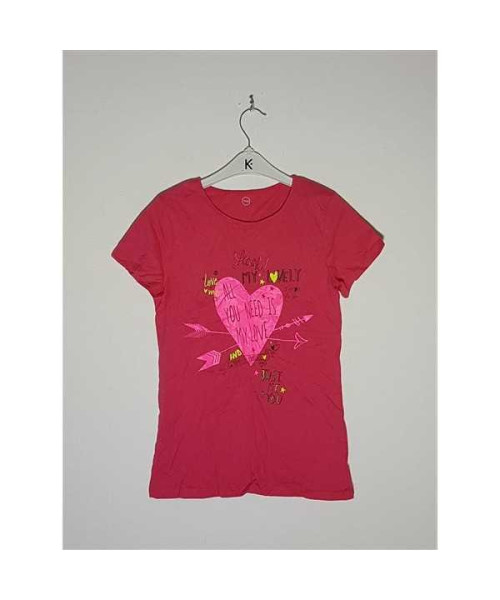 Tricou cu maneca scurta model cu imprimeu pe piept