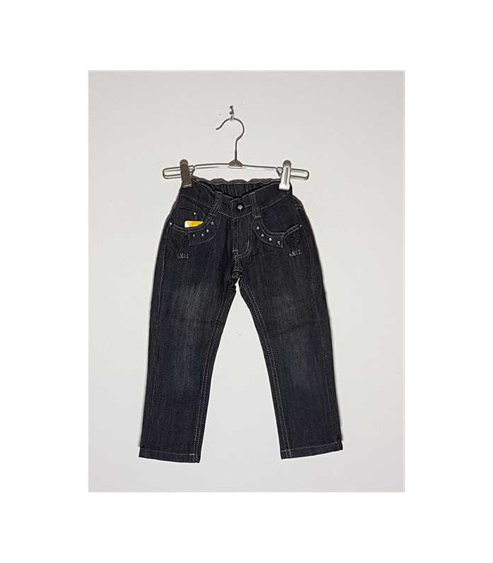 Pantaloni Jeans fetite cu strasuri la buzunare model Uni