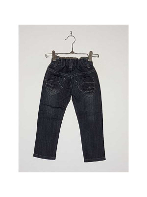 Pantaloni Jeans fetite cu strasuri la buzunare model Uni 2