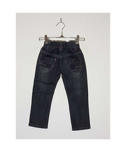 Pantaloni Jeans fetite cu strasuri la buzunare model Uni