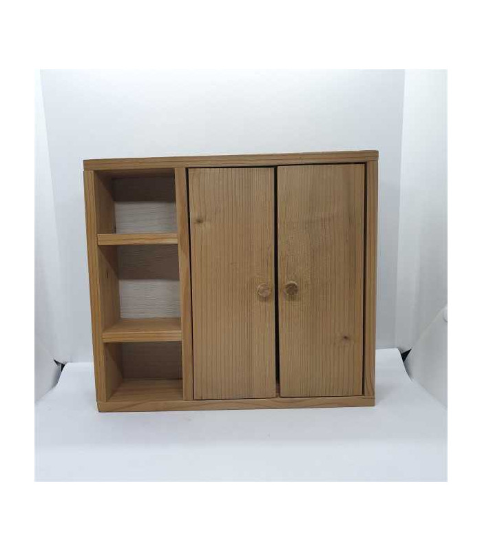 Dulap din lemn pentru accesorii de papusi