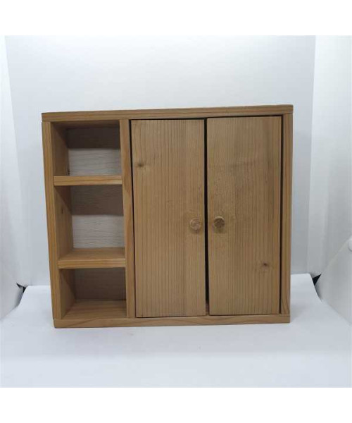 Dulap din lemn pentru accesorii de papusi