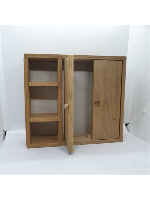 Dulap din lemn pentru accesorii de papusi 2