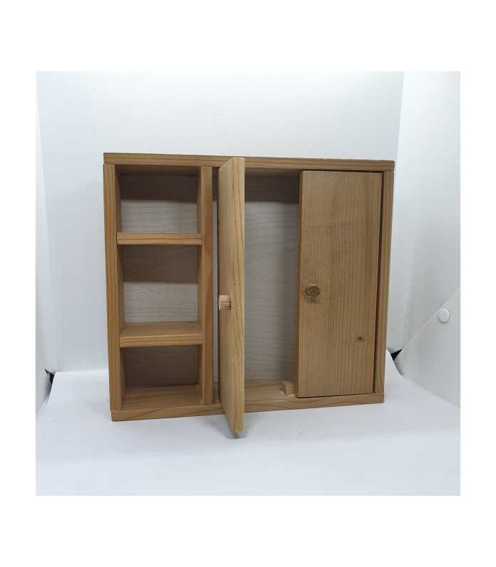 Dulap din lemn pentru accesorii de papusi