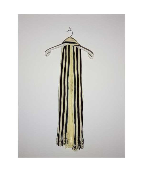 Fular dama in 2 culori model cu dungi si franjuri