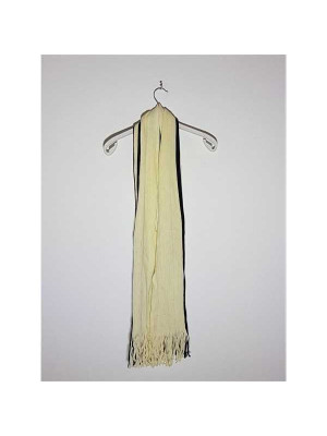 Fular dama in 2 culori model cu dungi si franjuri 2