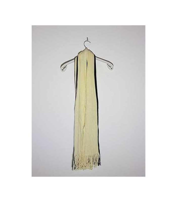 Fular dama in 2 culori model cu dungi si franjuri