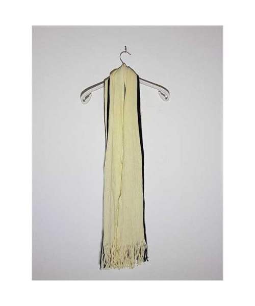 Fular dama in 2 culori model cu dungi si franjuri