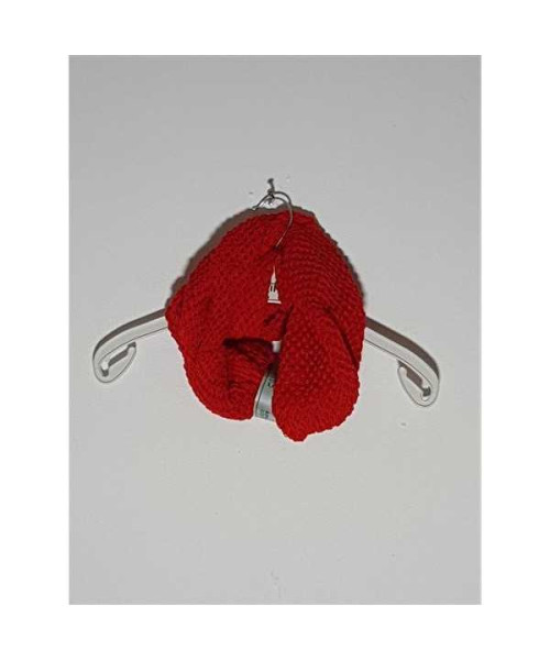 Fular dama circular culoare rosu Silver Star