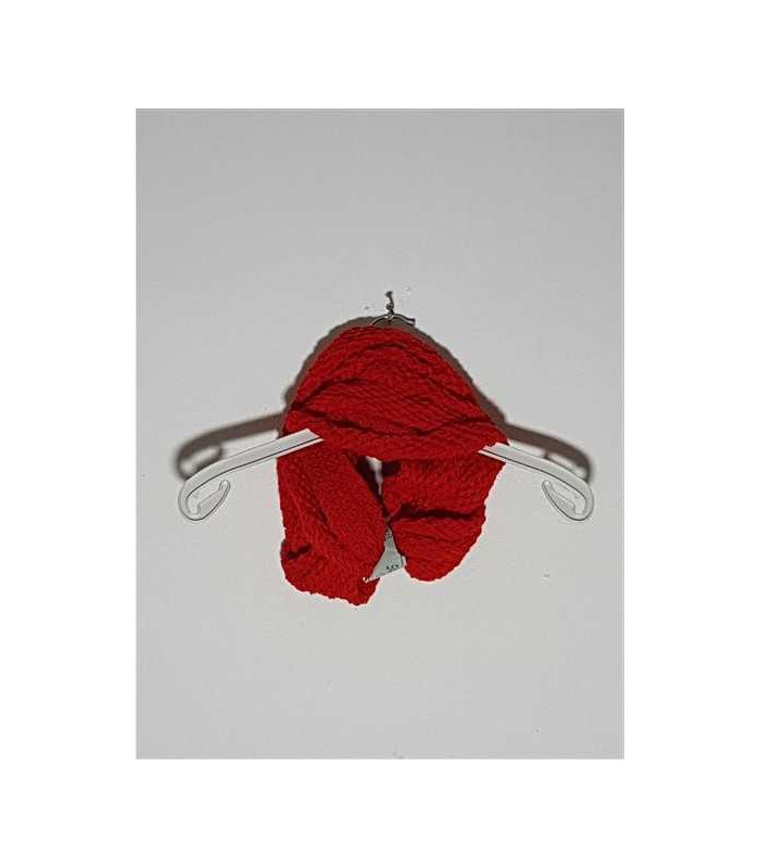 Fular dama circular culoare rosu Silver Star