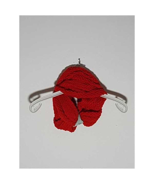 Fular dama circular culoare rosu Silver Star