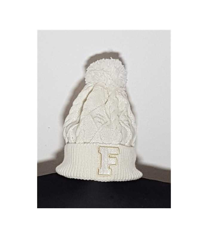 Caciula tricotata cu imprimeu litera F Sinsay