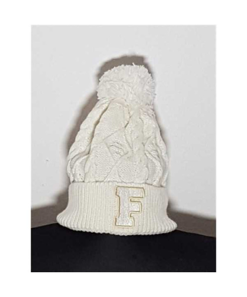 Caciula tricotata cu imprimeu litera F Sinsay