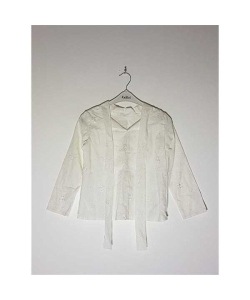 Bluzita deosebita pentru fetite model cu cusaturi florale 5-6 aniA COSTA