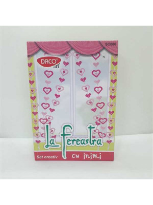 Set creativ La fereastra cu inimi