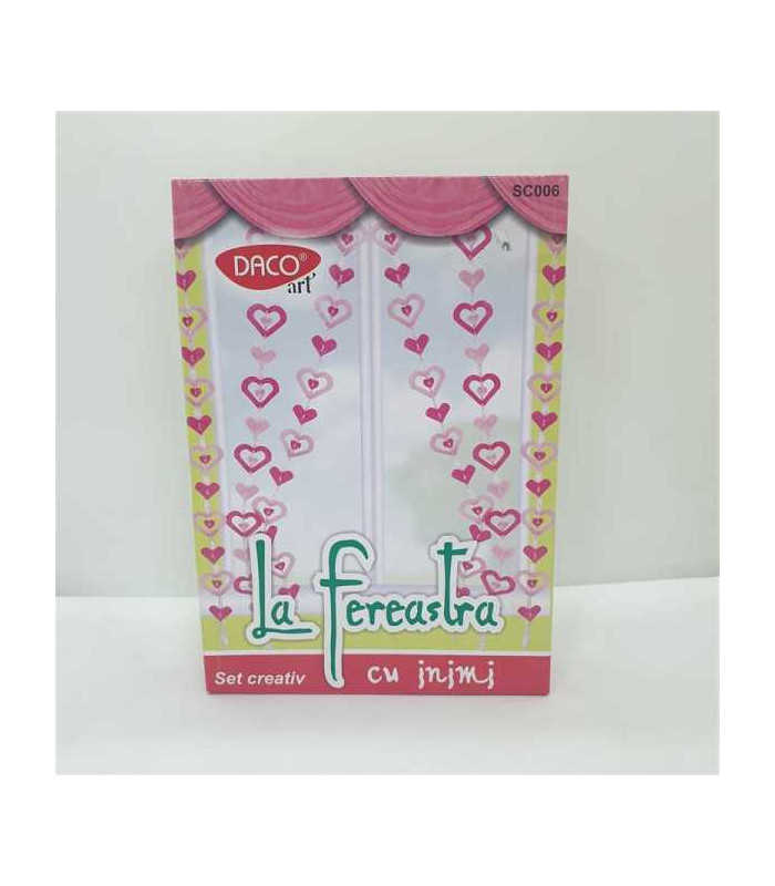 Set creativ La fereastra cu inimi