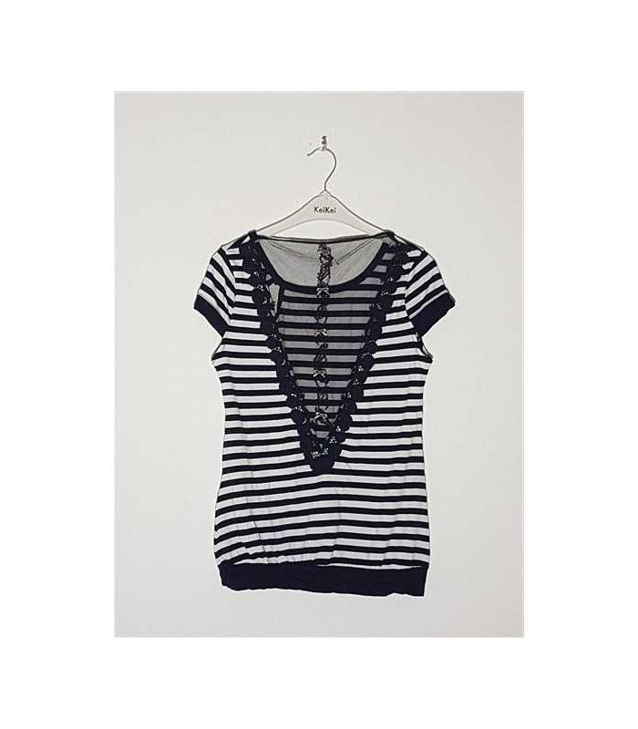 Tricou dama transparent la spate ELETTI