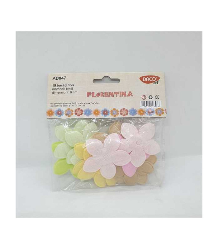 Set flori din material textil Daco
