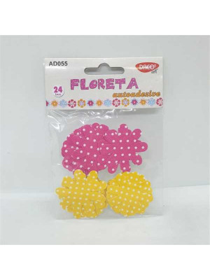 Set flori din material textil autoadezive Daco
