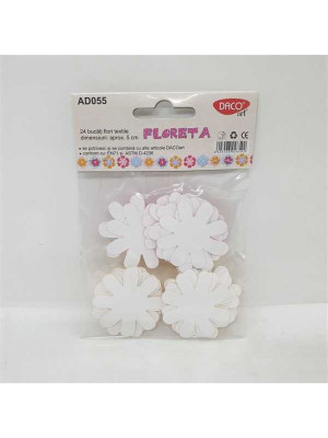 Set flori din material textil autoadezive Daco 2