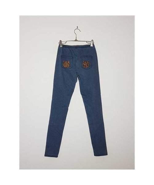 Pantaloni de blugi pentru fetite model tip colant CALZEDONIA