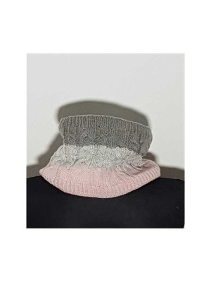 Fular circular multicolor accesorizat cu ciucuri SO CUTE 2