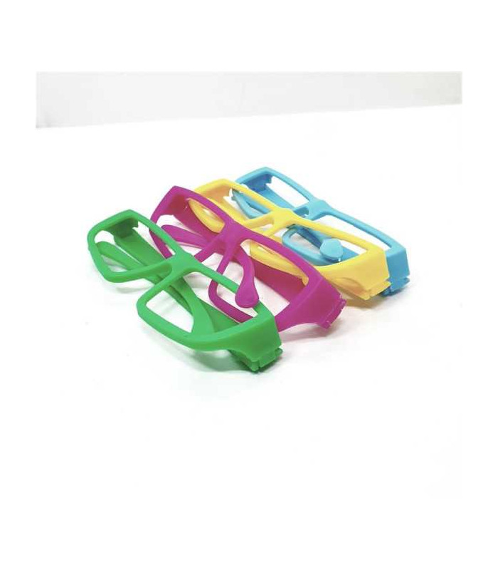 Set 4 perechi de ochelari colorati falsi fara lentila carnaval