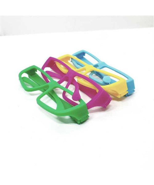 Set 4 perechi de ochelari colorati falsi fara lentila carnaval