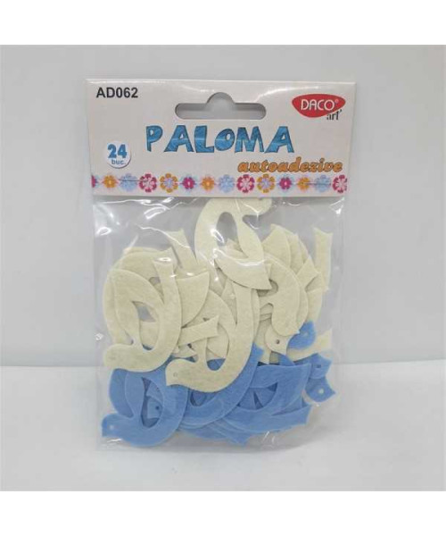 Set 24 figurine pasare autoadezive Daco