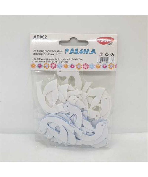 Set 24 figurine pasare autoadezive Daco