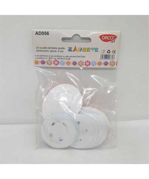 Set 24 zambete autoadezive Daco