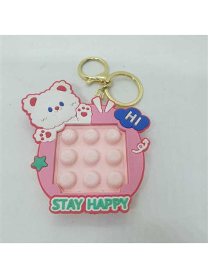 Breloc pop it pentru copii cu pisicuta